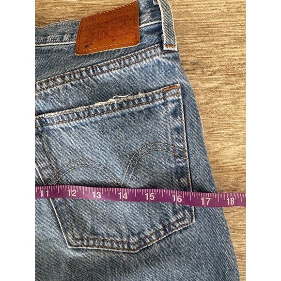 Levi’s Premium 501 Distressed Jeans Women’s W25 L30 Button Fly 100% Cotton - Picture 11 of 15